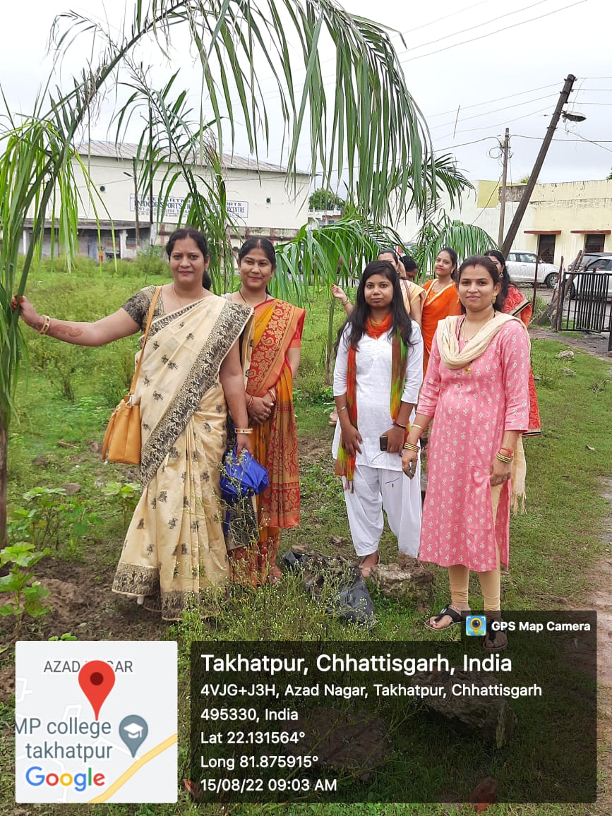 Govt JMP College | Takhatpur, Bilaspur (C.G.) | govt college Takhatpur-Plantation-2022